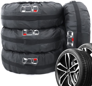 ZESTAW 4K 4SZT POKROWCE NA KOŁA OPONY 16 - 22 CALE