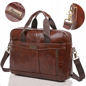 Reverse Skórzana torba męska do LAPTOPA na ramię