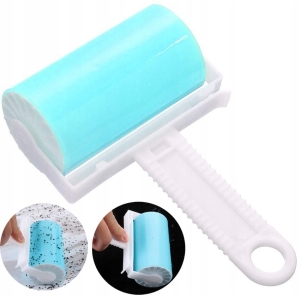 ROLKA DO UBRAŃ ŻELOWA WAŁEK DO SIERŚCI SZCZOTKA