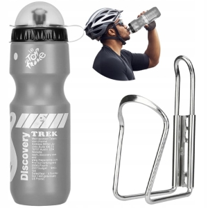 Bidon Butelka na rower 700ml + UCHWYT Koszyk