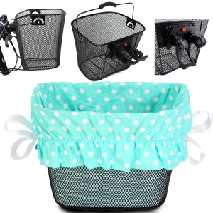 KOSZ NA ROWER METALOWY KOSZYK ROWEROWY CLICK+WKŁAD