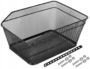 KOSZYK ROWEROWY METALOWY TYLNY BAGAŻNIK KOSZ ROWER