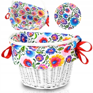 WKŁAD rowerowy WYŚCIÓŁKA do koszyka NA ROWER WZORY