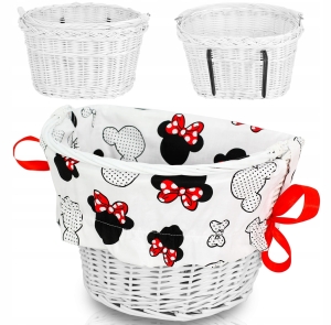 KOSZYK WIKLINOWY NA ROWER ZAKUPY HACZYKI + WKŁAD