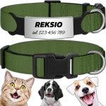MOCNA OBROŻA REGULOWANA DLA PSA INDETYFIKATOR KOT PIES + GRAWER 20-30cm S