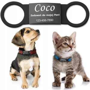 IDENTYFIKATOR ADRESÓWKA PIES KOT ŁAPKA TWÓJ GRAWER