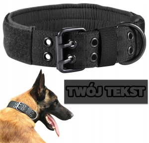 OBROŻA TAKTYCZNA DLA PSA SZEROKA 45-57cm + GRAWER