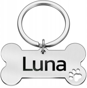 IDENTYFIKATOR ADRESÓWKA PIES KOT ŁAPKA TWÓJ GRAWER