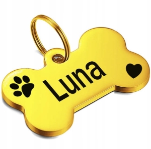 IDENTYFIKATOR ADRESÓWKA PIES KOT ŁAPKA TWÓJ GRAWER