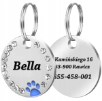 IDENTYFIKATOR ADRESÓWKA PIES KOT ŁAPKA TWÓJ GRAWER