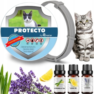 OBROŻA DLA KOTA NA PCHŁY KLESZCZE KOMARY PASOŻYTY 8 miesięcy UNIWERSALNA