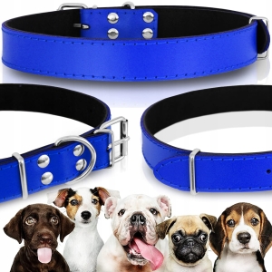 OBROŻA SKÓRZANA DLA PSA SKÓRA NATURALNA r, 45-57 L