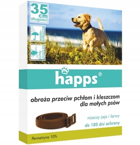 OBROŻA ODSTRASZAJĄCA PCHŁY KLESZCZE DLA PSA 35cm