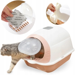 KUWETA DLA KOTA DUŻA ZAMKNIĘTA NA ŻWIREK Z FILTREM