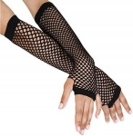 DŁUGIE RĘKAWICZKI KABARETKI BEZ PALCÓW SIATKA SEXY