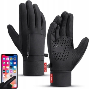 RĘKAWICZKI DOTYKOWE NA ROWER SURVIVAL ROWEROWE ZIMOWE DO BIEGANIA SMART