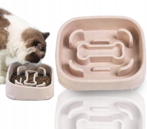 MISKA SPOWALNIAJĄCA JEDZENIE DLA ZWIERZĄT PSA KOTA