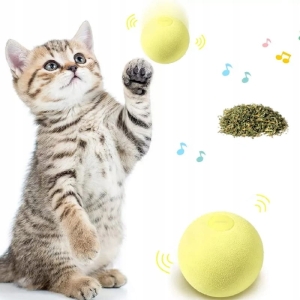 ZABAWKA DLA KOTA INTERAKTYWNA KULKA + KOCIMIĘTKA