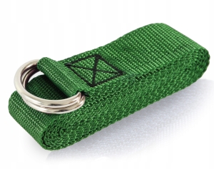 PASEK DO JOGI ĆWICZEŃ YOGA STRAP MOCNY SZEROKI PAS