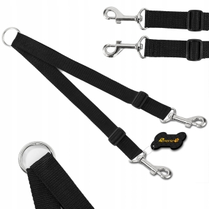 ROZDZIELACZ Mocny dwójnik SMYCZ DLA 2 PSÓW 25mm