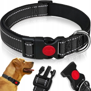 MOCNA OBROŻA ODBLASKOWA DLA PSA REGULOWANA 35-55 L