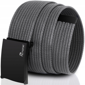 REVERSE Pasek parciany do spodni jeansów męski szary pas mocny 135 cm