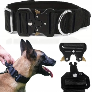 MEGA MOCNA SOLIDNA OBROŻA DLA DUŻEGO PSA METALOWA KLAMRA REGULOWANA 35-55 L