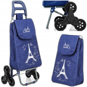 TORBA NA KÓŁKACH WÓZEK ZAKUPOWY NA ZAKUPY SKŁADANY MOCNY 3 KOŁA