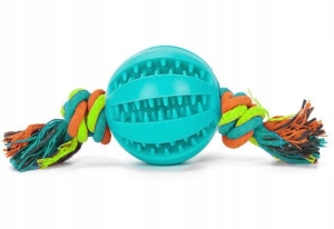 PIŁKA DLA PSA ZABAWKA NA PRZYSMAKI GRYZAK SZARPAK