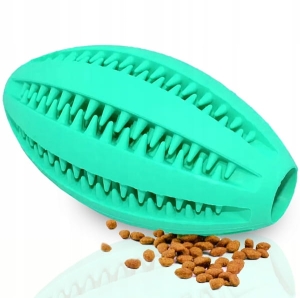 PIŁKA DLA PSA ZABAWKA NA PRZYSMAKI GUMOWA GRYZAK