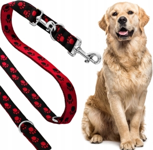 SMYCZ REGULOWANA dla Psa DŁUGA PRZEPINANA TRENINGOWA WE WZORY MOCNA PIES 5m