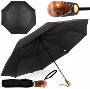 PORZĄDNY PARASOL PARASOLKA AUTOMAT SKŁADANY WŁÓKNO