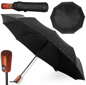 PORZĄDNY PARASOL PARASOLKA AUTOMAT SKŁADANY WŁÓKNO
