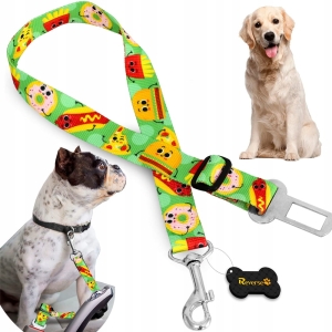 SMYCZ DLA PSA MOCNY PAS BEZPIECZEŃSTWA DO AUTA SAMOCHODU BEZPIECZNY PIES