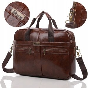 Reverse Skórzana torba męska do LAPTOPA na ramię