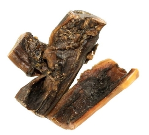 Skóra WOŁOWA pocięta kawałki SMAKOŁYK DLA PSA SMACZEK ok 15 cm Balto 1szt.