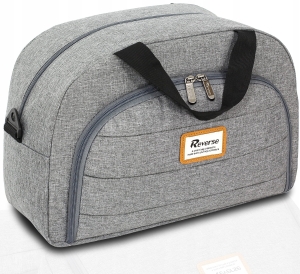 TORBA do WÓZKA polska uniwersalna torba dla MAMY TATY melanż len praktyczna