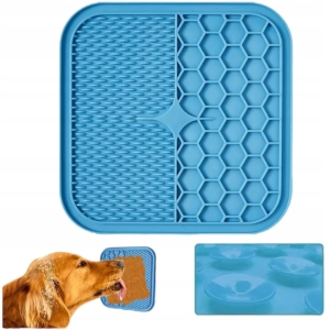 MATA DO LIZANIA ANTYSTRESOWA TACKA DLA PSA KOTA LICK SPOWALNIAJĄCA JEDZENIE