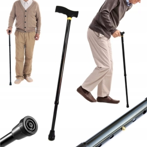 LASKA TELESKOPOWA INWALIDZKA ORTOPEDYCZNA DLA OSOBY STARSZEJ ALUMINIOWA