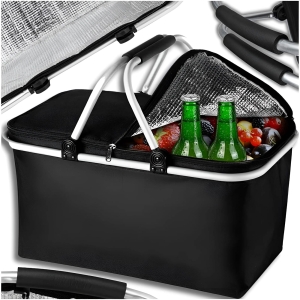 KOSZ PIKNIKOWY SKŁADANY TERMICZNY TURYSTYCZNY KOSZYK NA ZAKUPY IZOLACYJNY