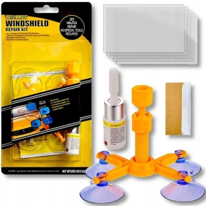 SAMOCHODOWY ZESTAW NAPRAWCZY DO SZYBY SAMOCHODOWEJ KLEJ DO NAPRAWY SZYB