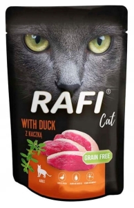 KARMA MORKA DLA KOTA RAFI DOLINA NOTECI SASZETKA Z KACZKĄ kot 100g