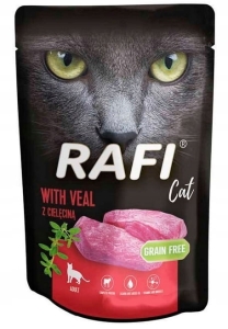 KARMA MORKA DLA KOTA RAFI DOLINA NOTECI SASZETKA Z CIELĘCINA kot 100g