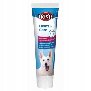PASTA DO MYCIA CZYSZCZENIA ZĘBÓW PSA SMAK MIĘSNY TRIXIE DENTAL CARE 100G