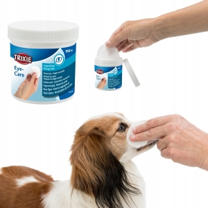 PŁATKI CHUSTECZKI DO CZYSZCZENIA PIELĘGNACJI OCZU PSA KOTA TRIXIE 100SZT