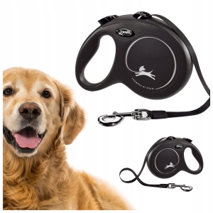 Smycz automatyczna zwijana z blokadą Flexi taśma MOCNA L 5m do 50kg