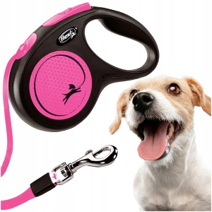 SMYCZ DLA PSA FLEXI AUTOMATYCZNA ROZCIĄGANA NEONOWA REGULOWANA TAŚMA S 5m