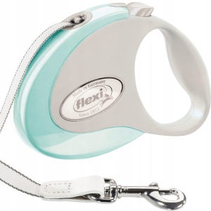 FLEXI STYLE Smycz dla psa automatyczna zwijana TAŚMA S 3m MIĘTOWA