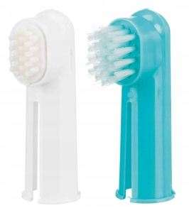 ZESTAW SZCZOTECZEK NAKŁADEK DO CZYSZCZENIA ZĘBÓW PSA KOTA TRIXIE 6CM 2szt