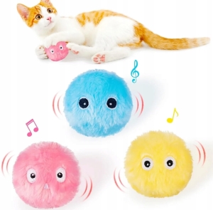 Zabawka dla kota piłka kula interaktywna dźwięki kocimiętka grająca